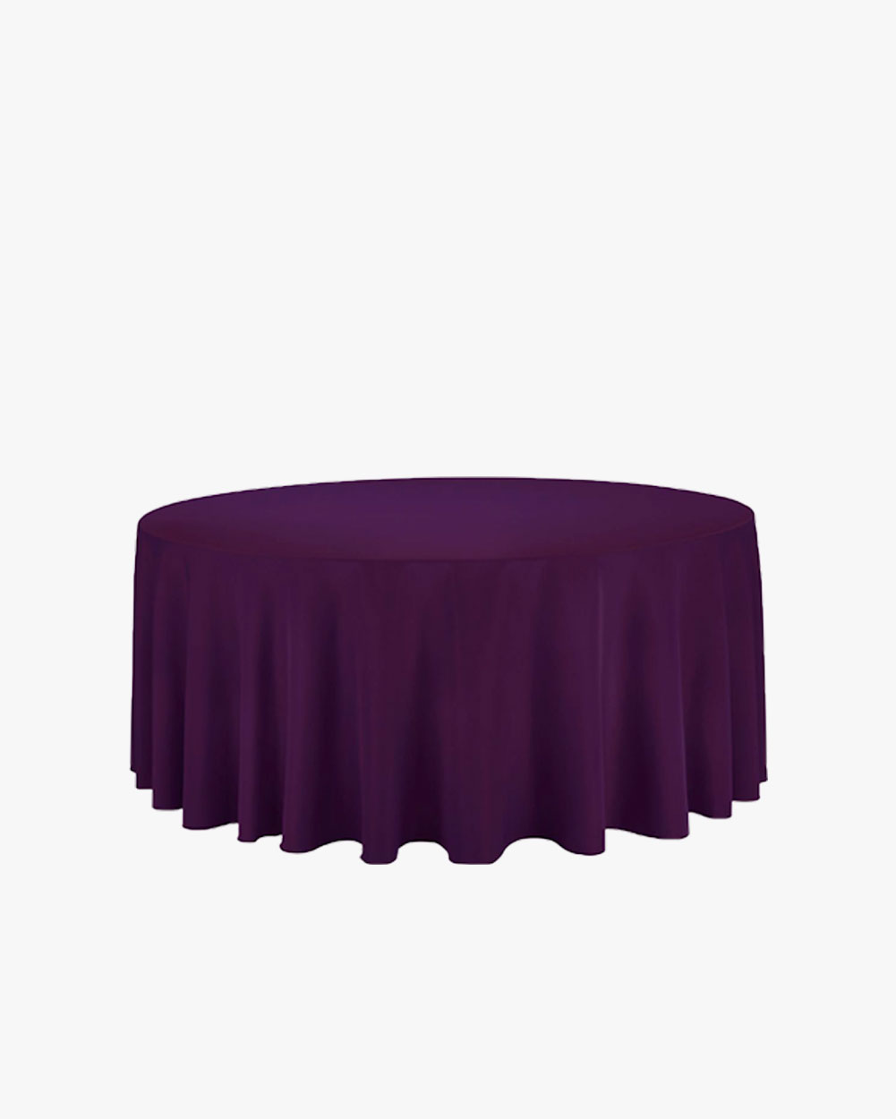 Скатерть круглая бесшовная 3,3 м, цвет фиолетовый — PartyGlass